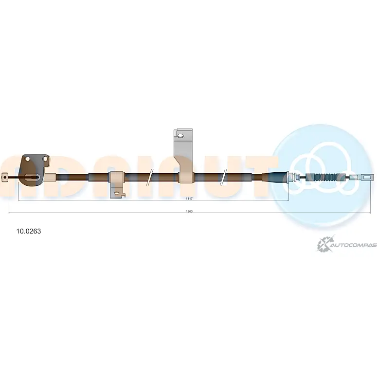 Трос ручника ADRIAUTO 1436982397 10.0263 F1X U0 изображение 0