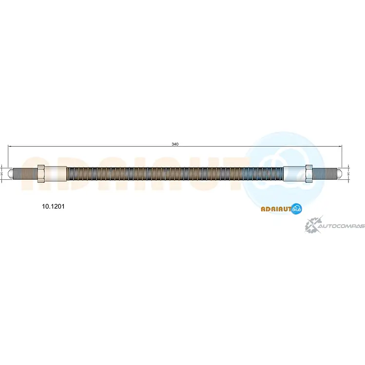 Тормозной шланг ADRIAUTO 1436978806 10.1201 IV4UF 30 изображение 0