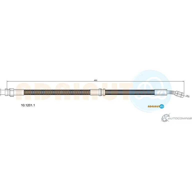 Тормозной шланг ADRIAUTO 1436978813 B2GOBX 4 10.1201.1 изображение 0