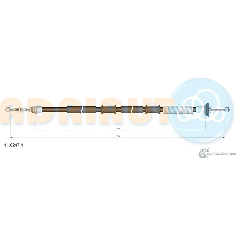 Трос ручника ADRIAUTO 11.0247.1 1436981851 R41BEX 7 изображение 0