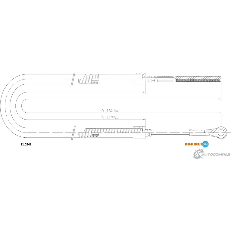 Трос ручника ADRIAUTO QV1 BOHA 11.0248 1436981426