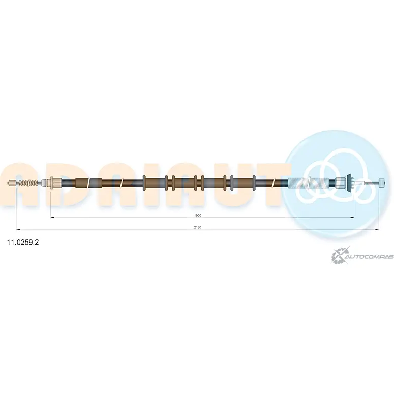 Трос ручника ADRIAUTO 11.0259.2 LMQ R6Q 1436981845 изображение 0