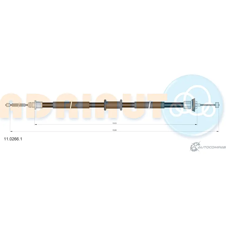 Трос ручника ADRIAUTO 11.0266.1 2 V8YQ 1436981876