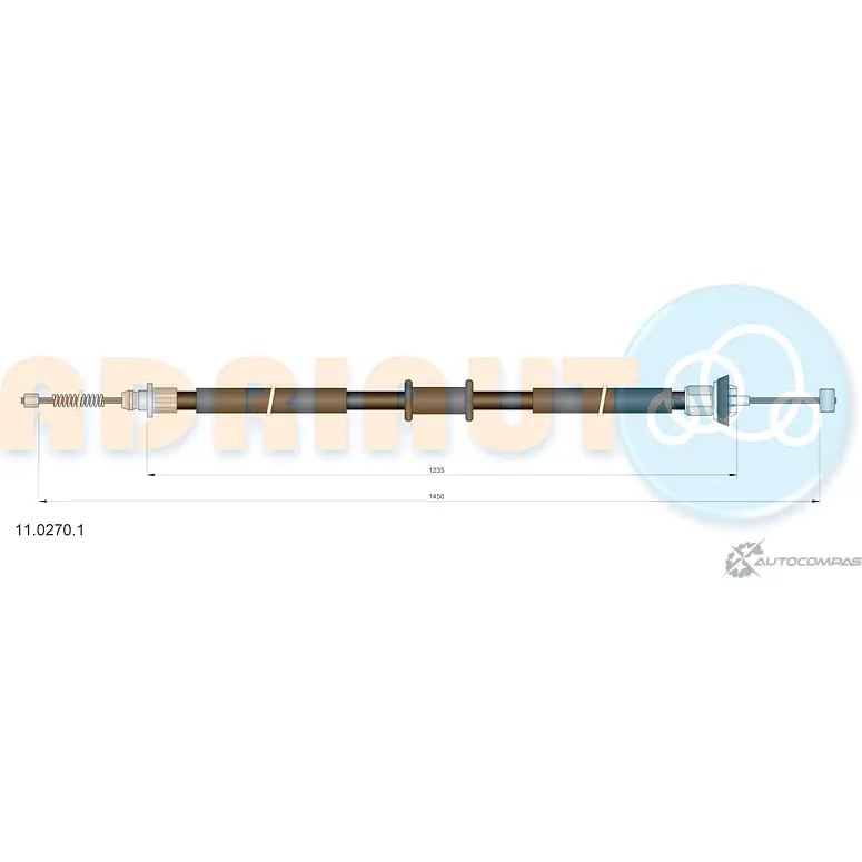Трос ручника ADRIAUTO PLT6R 4I 1436981912 11.0270.1