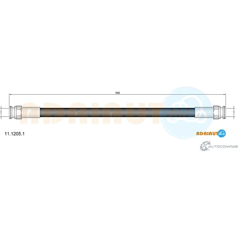 Тормозной шланг ADRIAUTO 11.1205.1 M RL3UK 1436978409 изображение 0