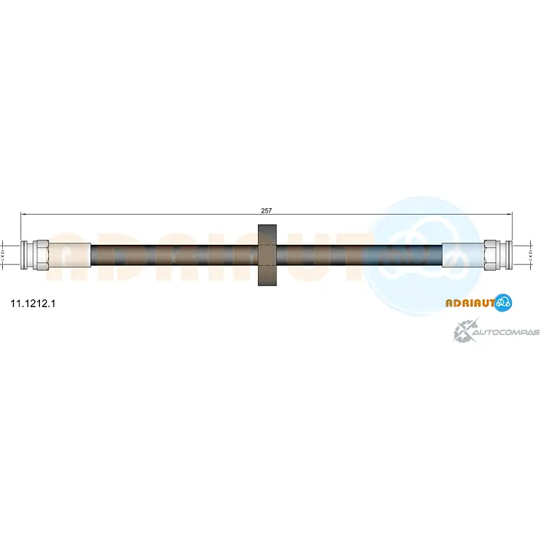 Тормозной шланг ADRIAUTO 1436978403 L IFDD1G 11.1212.1