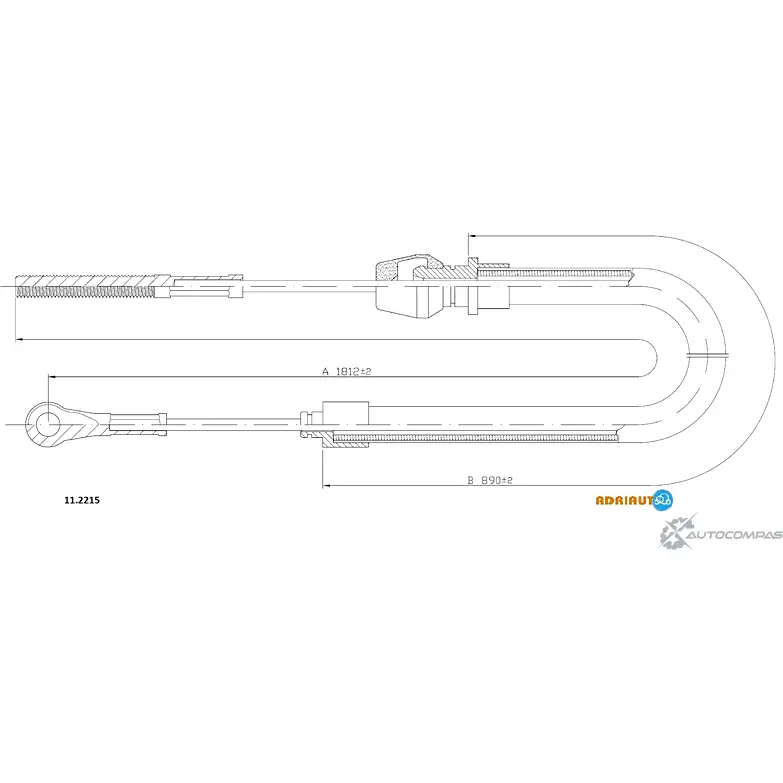 Трос ручника ADRIAUTO 7W0 9F2 1436982006 11.2215