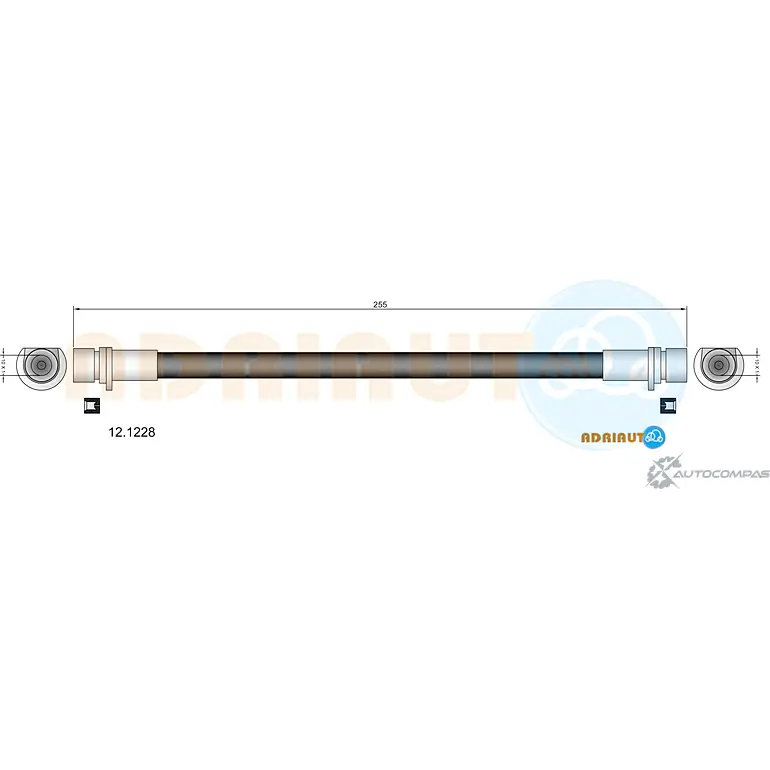 Тормозной шланг ADRIAUTO 12.1228 1436978624 O RMJ7 изображение 0
