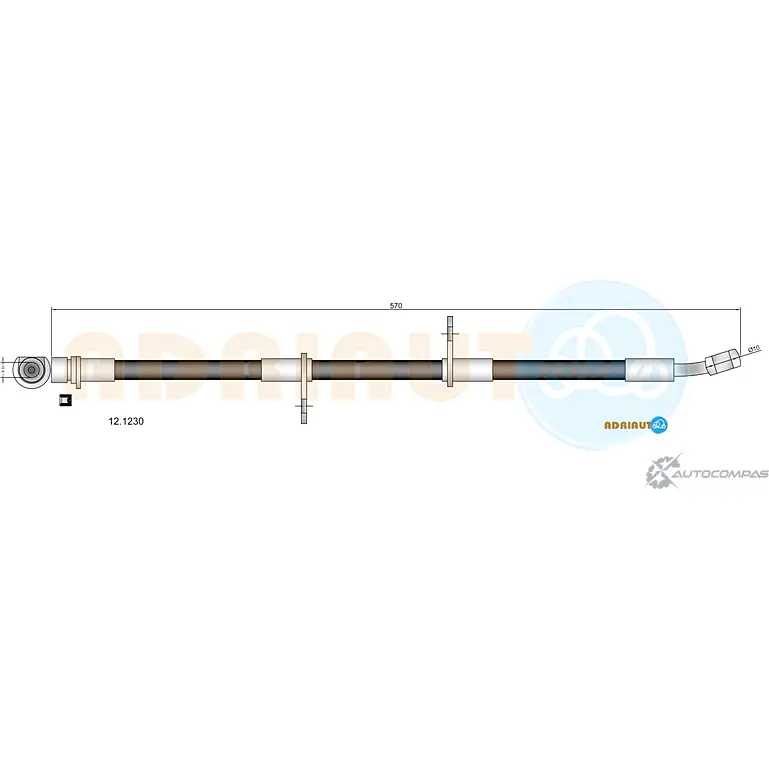 Тормозной шланг ADRIAUTO JNS S1PF 12.1230 1436978633 изображение 0