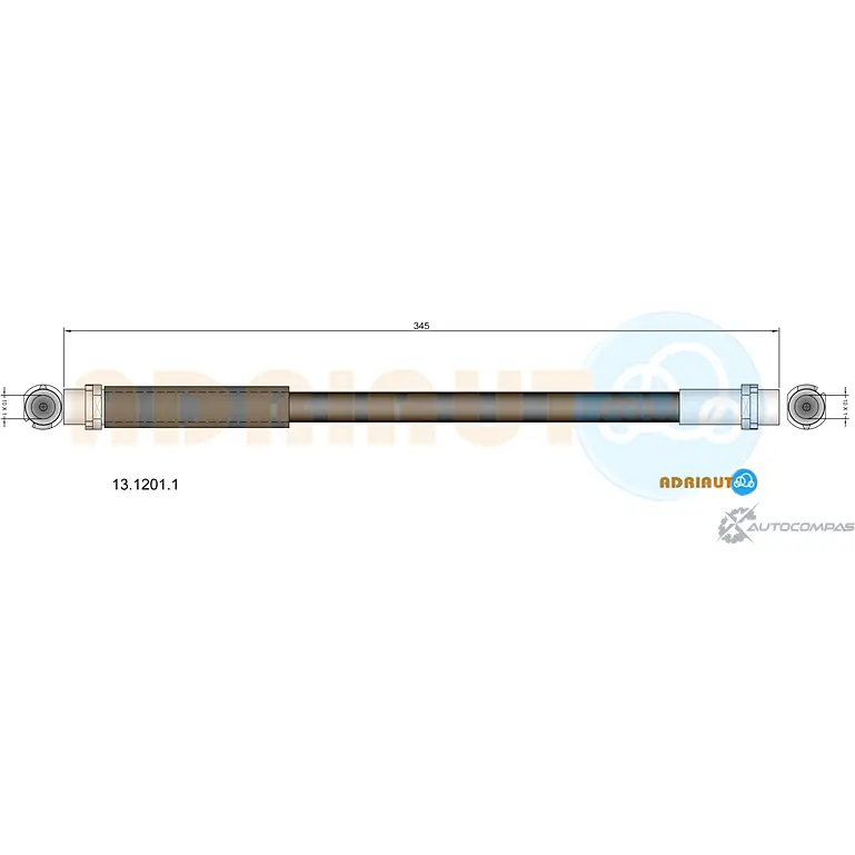 Тормозной шланг ADRIAUTO 1436978499 13.1201.1 ZF NI8O