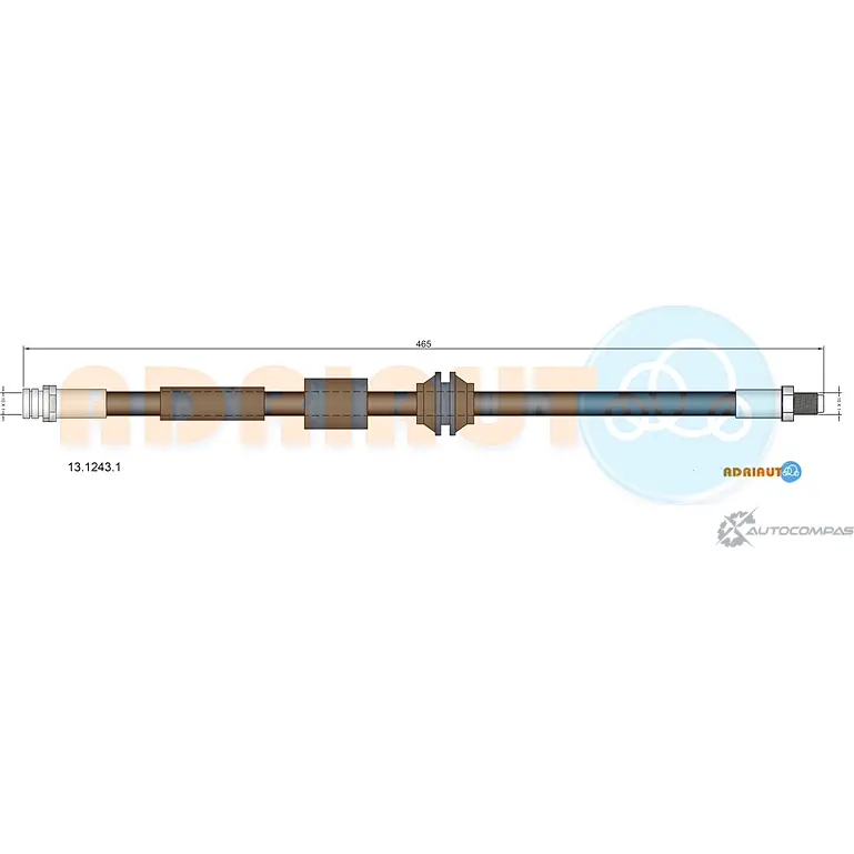 Тормозной шланг ADRIAUTO OEO2 8J 1436978529 13.1243.1 изображение 0