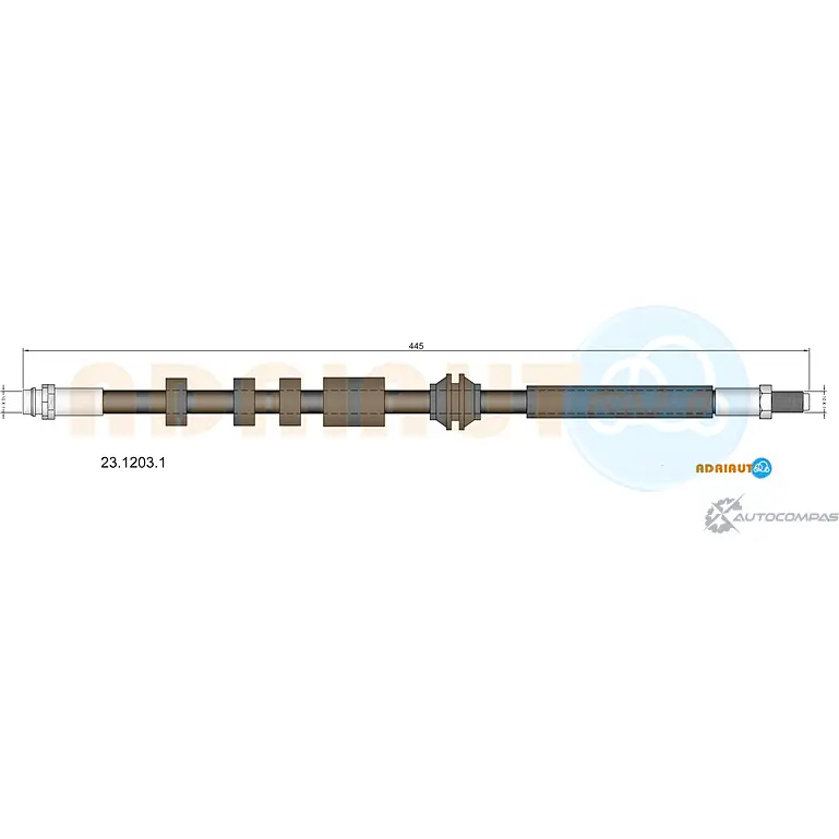 Тормозной шланг ADRIAUTO R5Q 0Y8 1436978958 23.1203.1 изображение 0