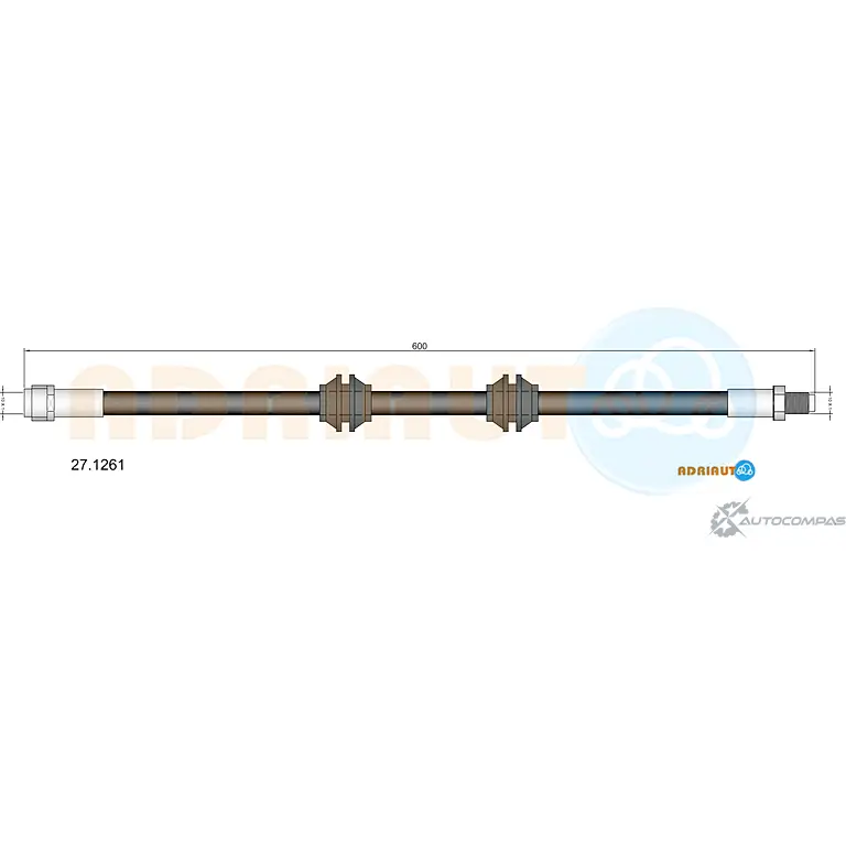 Тормозной шланг ADRIAUTO 1436979070 PW1 ZC4 27.1261