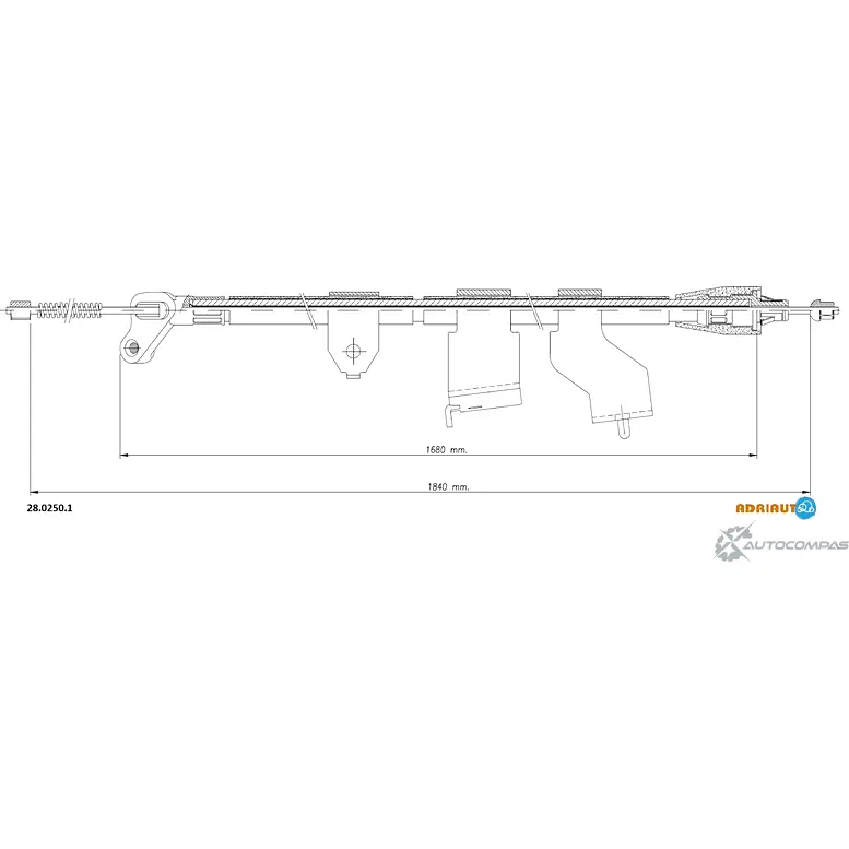 Трос ручника ADRIAUTO 1436983083 UMQ E49 28.0250.1