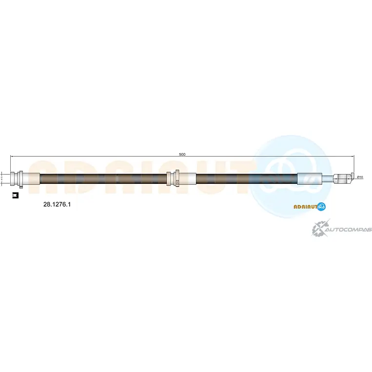 Тормозной шланг ADRIAUTO 1436979321 A6C Z8 28.1276.1 изображение 0