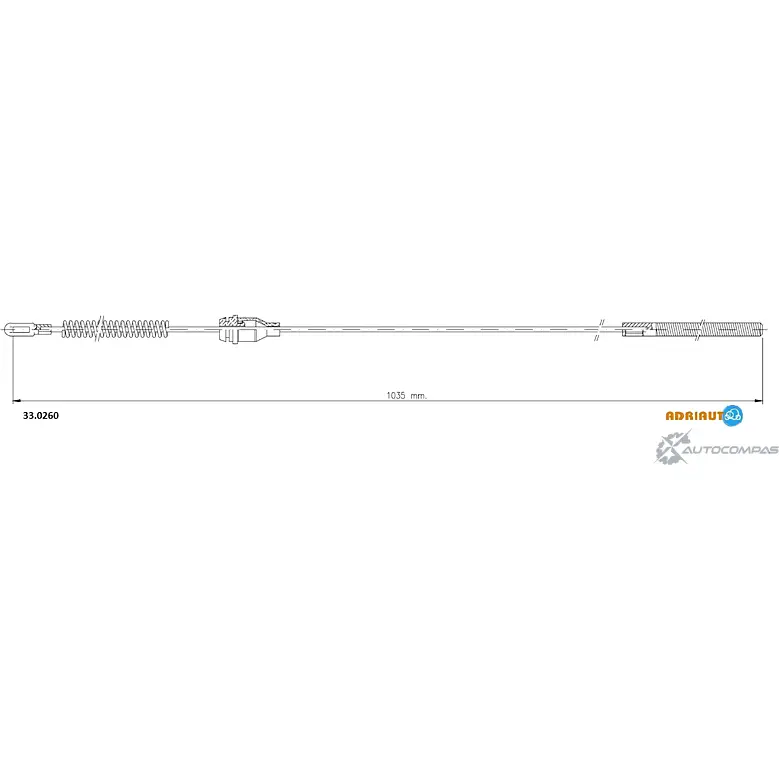 Трос ручника ADRIAUTO 1436983179 33.0260 DGTG CK6