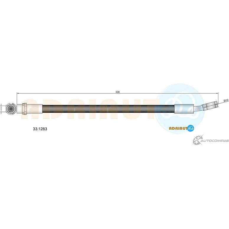 Тормозной шланг ADRIAUTO QCMK FX 1436979402 33.1283 изображение 0