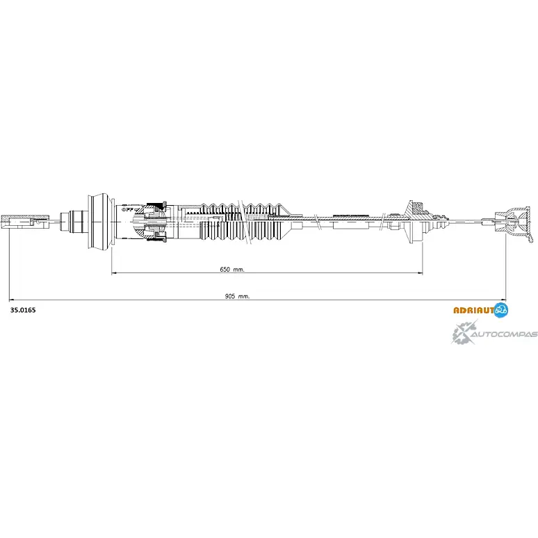 Трос сцепления ADRIAUTO QI Q9MQ 1436980871 35.0165