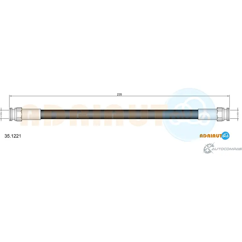 Тормозной шланг ADRIAUTO CM2 4R0 1436977973 35.1221
