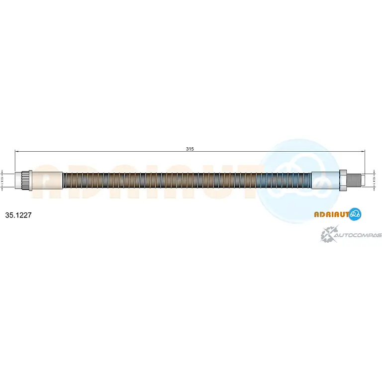 Тормозной шланг ADRIAUTO 35.1227 1436978118 FAQIC V изображение 0