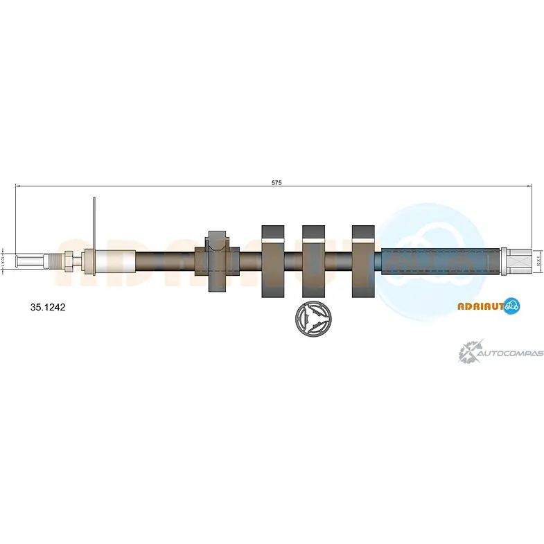 Тормозной шланг ADRIAUTO 1436979438 D KC91CI 35.1242 изображение 0