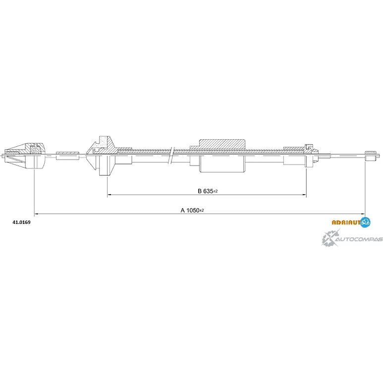 Трос сцепления ADRIAUTO WF YDK 1436980942 41.0169