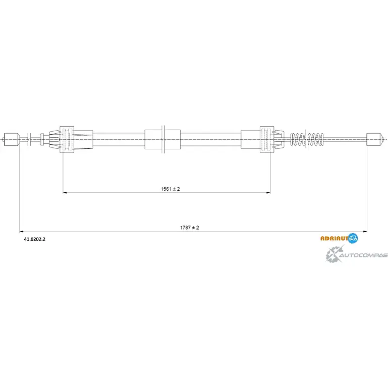Трос ручника ADRIAUTO 41.0202.2 RXSB L1G 1436981726