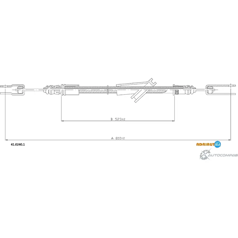 Трос ручника ADRIAUTO CQTI7Z O 1436983559 41.0240.1