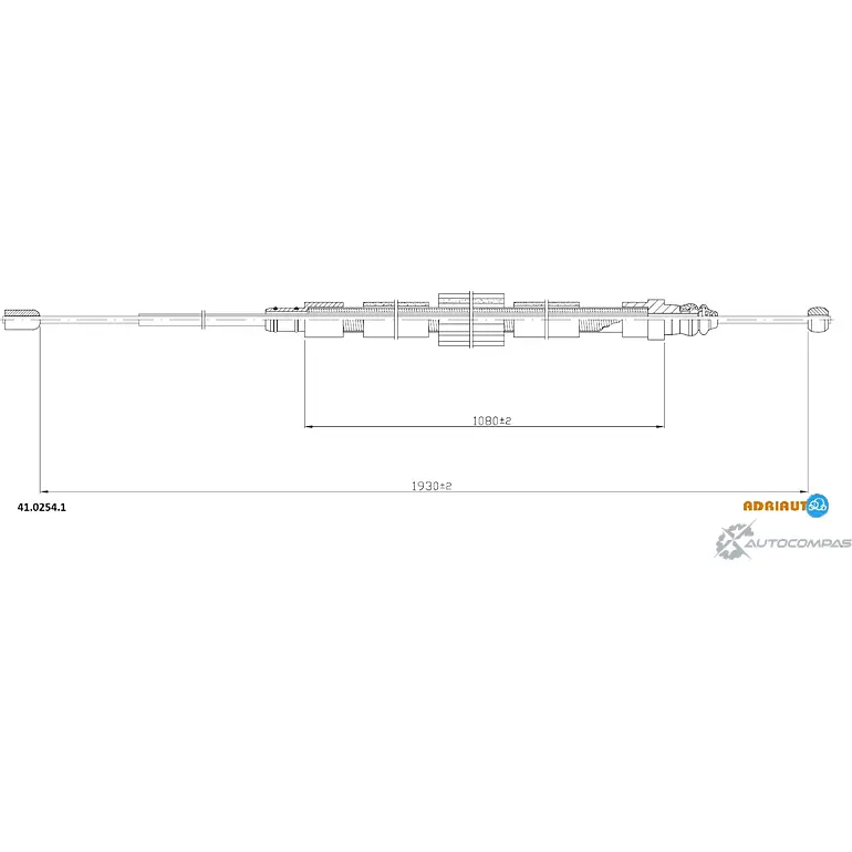 Трос ручника ADRIAUTO 41.0254.1 D F7OU 1436983482