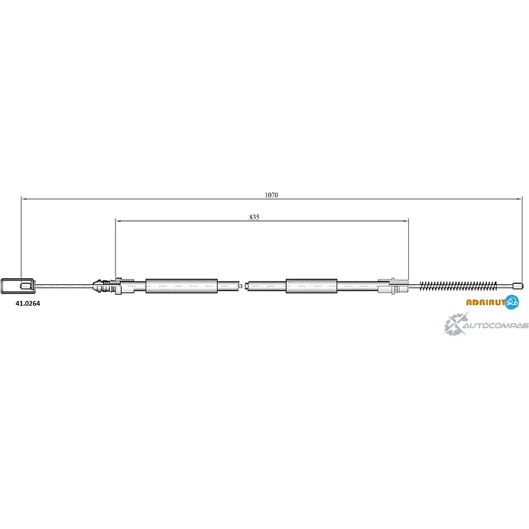 Трос ручника ADRIAUTO HG T1U 1436983434 41.0264