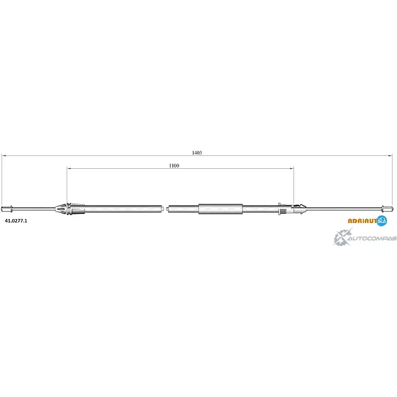 Трос ручника ADRIAUTO 9 IYN5 41.0277.1 1436983416 изображение 0