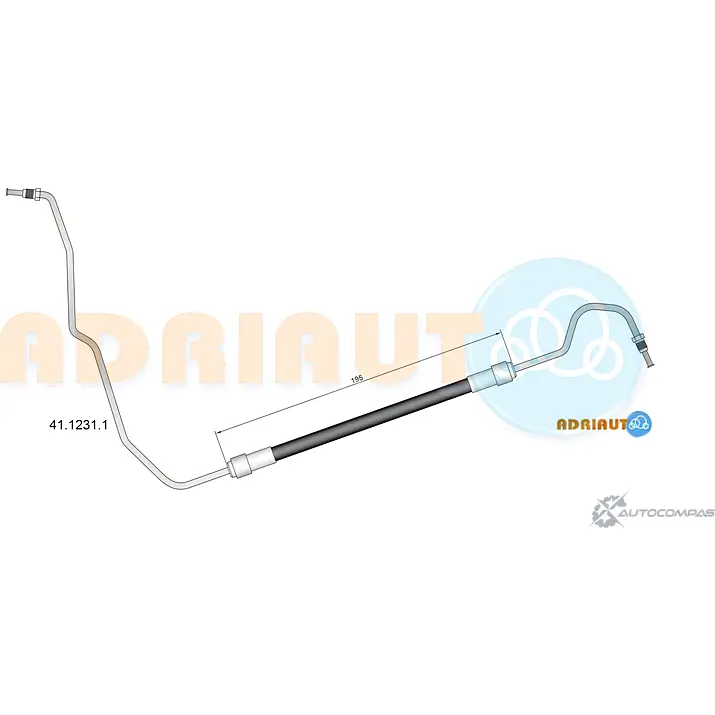 Тормозной шланг ADRIAUTO 1436979507 B WN8NK 41.1231.1