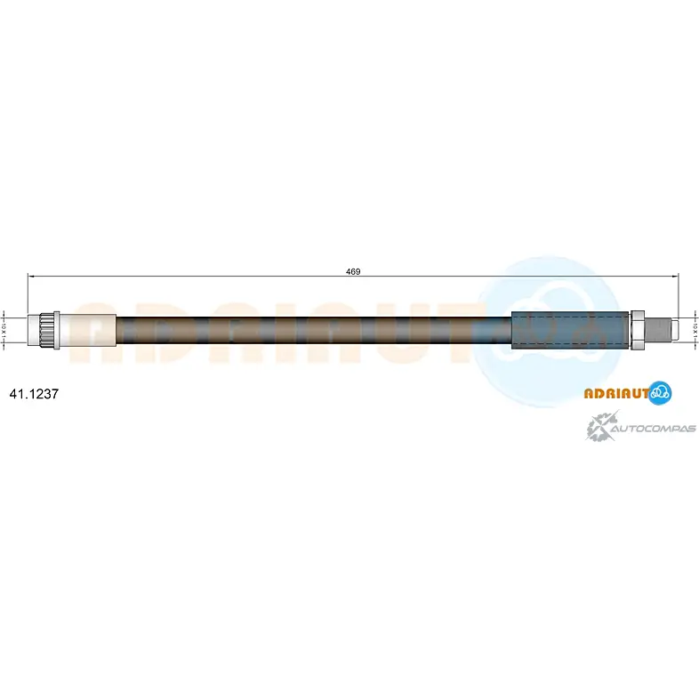 Тормозной шланг ADRIAUTO MI Q87YS 1436979535 41.1237 изображение 0