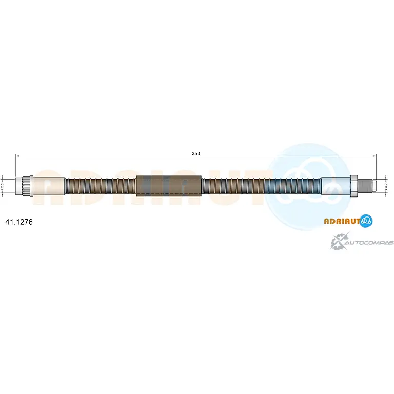 Тормозной шланг ADRIAUTO VJ P9X 41.1276 1436979201 изображение 0