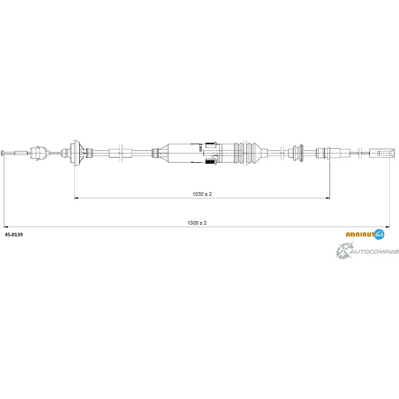Трос сцепления ADRIAUTO 45.0139 UC0 0DR 1436981042