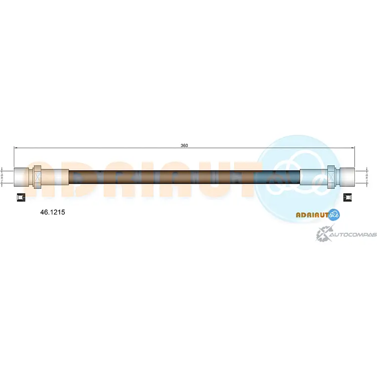 Тормозной шланг ADRIAUTO 1436979883 46.1215 0 TL60 изображение 0