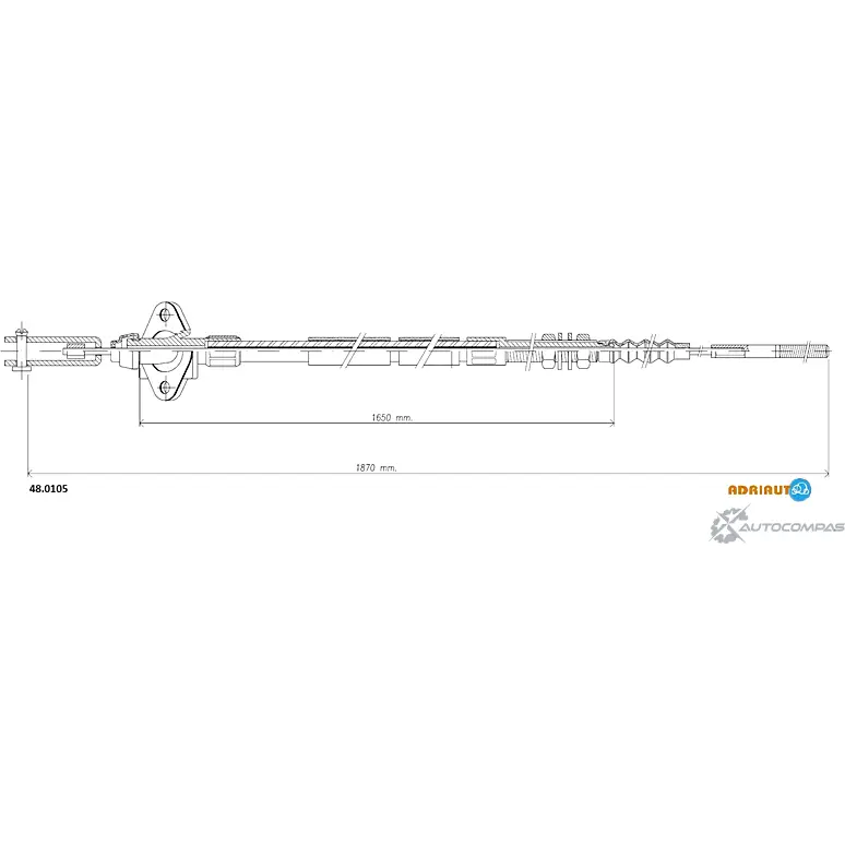 Трос сцепления ADRIAUTO 48.0105 1WD9O 9 1436981091 изображение 0