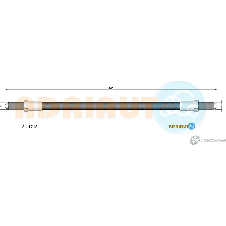 Тормозной шланг ADRIAUTO 1436979990 T FJFI2 51.1215 изображение 0