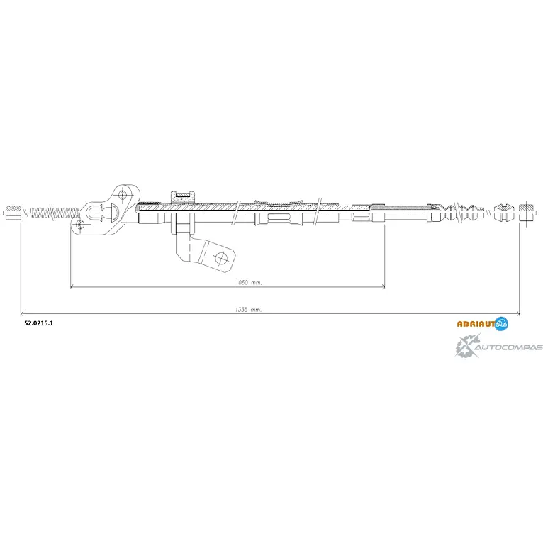 Трос ручника ADRIAUTO 52.0215.1 UU 1DT5U 1436983982
