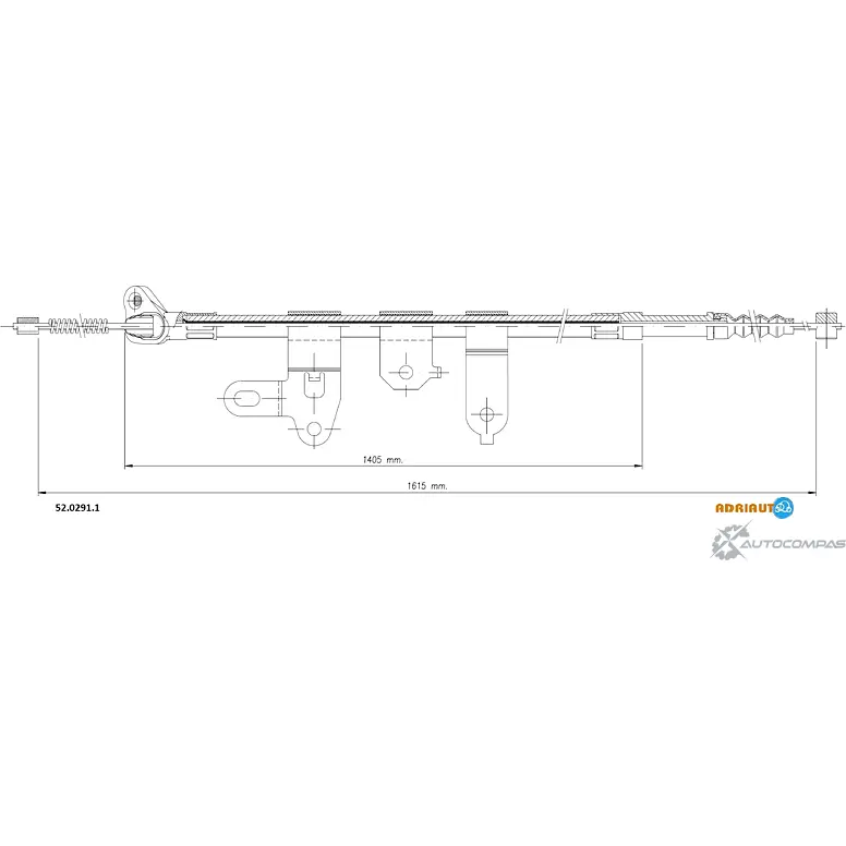 Трос ручника ADRIAUTO V 1ADG 52.0291.1 1436983893 изображение 0
