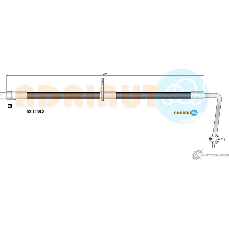 Тормозной шланг ADRIAUTO B UPKPH 52.1256.2 1436980119 изображение 0
