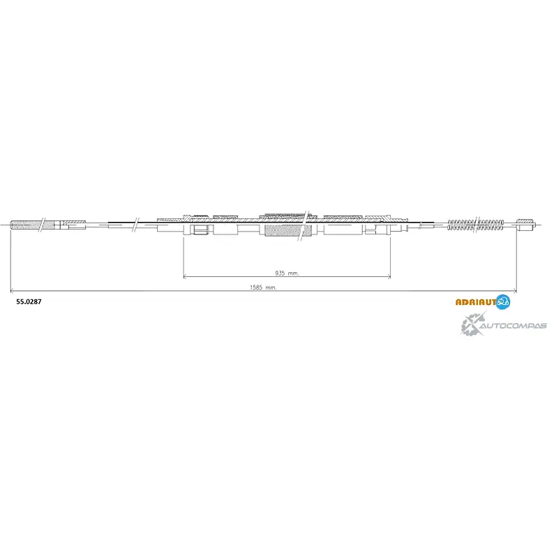 Трос ручника ADRIAUTO F D4QJ5 55.0287 1436984080