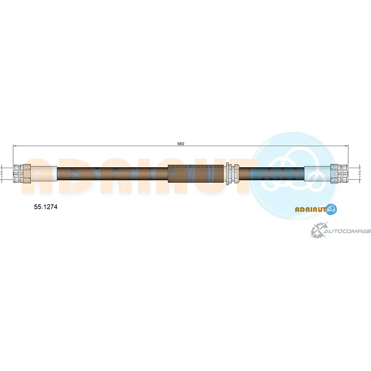 Тормозной шланг ADRIAUTO 55.1274 W 7FQULC 1436978016