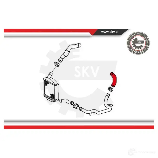 Патрубок интеркулера ESEN SKV 24skv743 W4GE M 1424797533 5901947361726 изображение 3