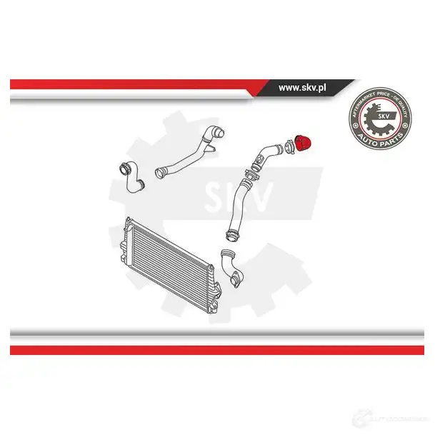Патрубок интеркулера ESEN SKV 24skv821 1424797610 5901947362617 JS 8RI1 изображение 3