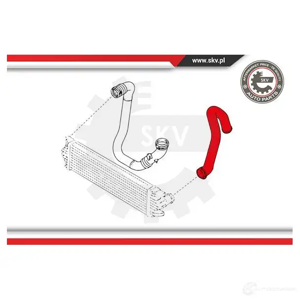 Патрубок интеркулера ESEN SKV 1424797770 5901947368930 24skv987 TCQ JR изображение 2