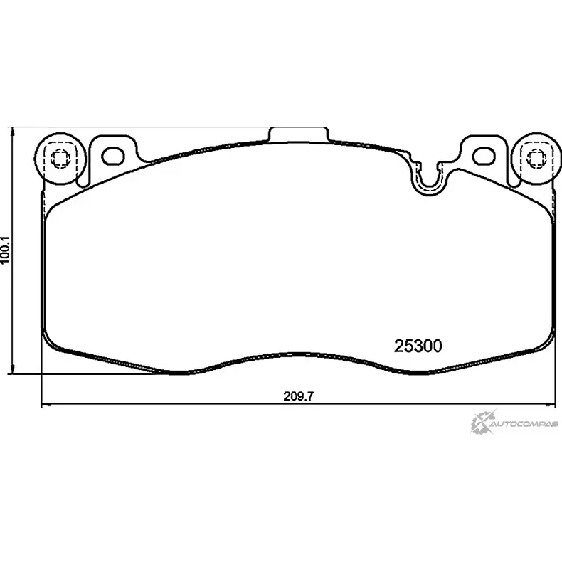 Тормозные колодки, дисковые, комплект TEXTAR XWU CX75 2530001 KE8J0M 1437027250 изображение 0