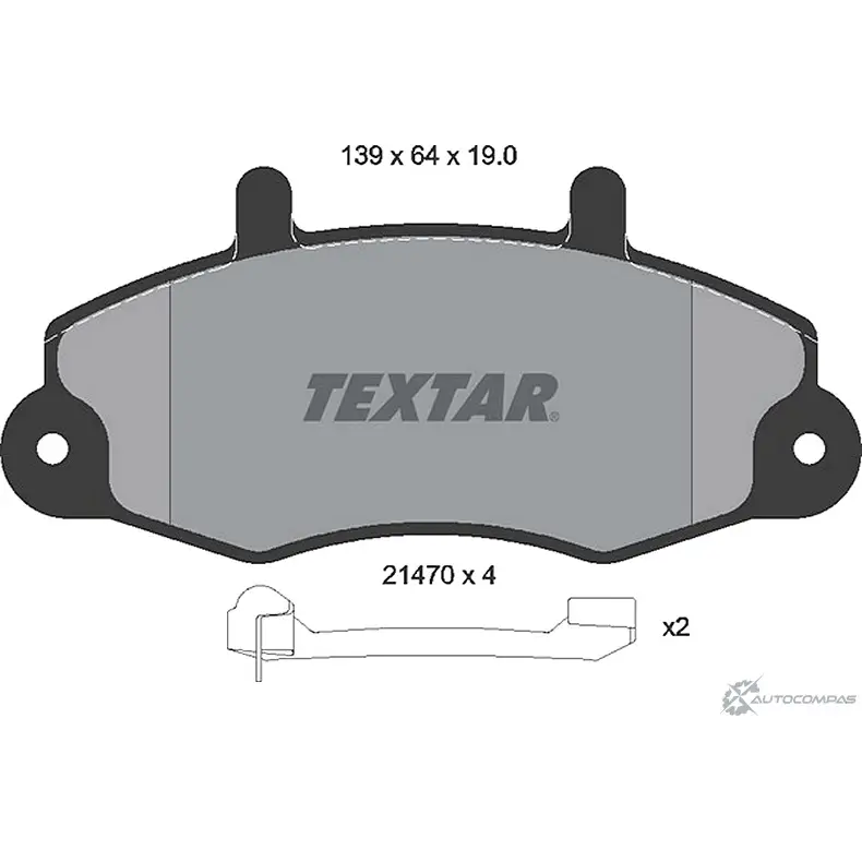 Комплект тормозов, дисковый тормозной механизм BrakeBox, Pad and Disc Kit TEXTAR 89002900 1193588929 89000 0029 89000 0029 0 1