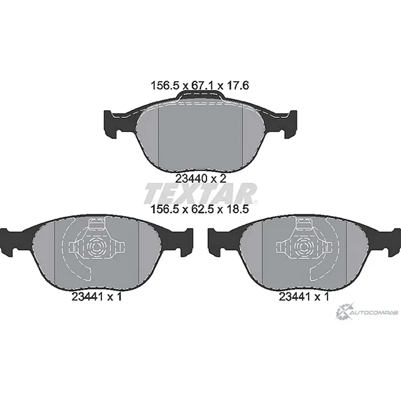 Комплект тормозов, дисковый тормозной механизм BrakeBox, Pad and Disc Kit TEXTAR 89000 0156 89000 0156 0 1 89015600 1193589056 изображение 0