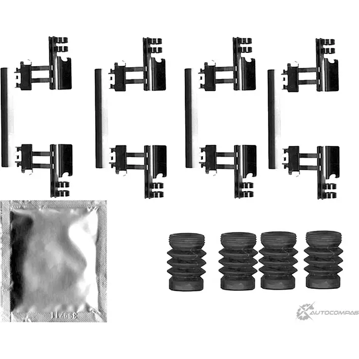 Ремкомплект колодок MINTEX MBA0027 7LIP S 1437029233